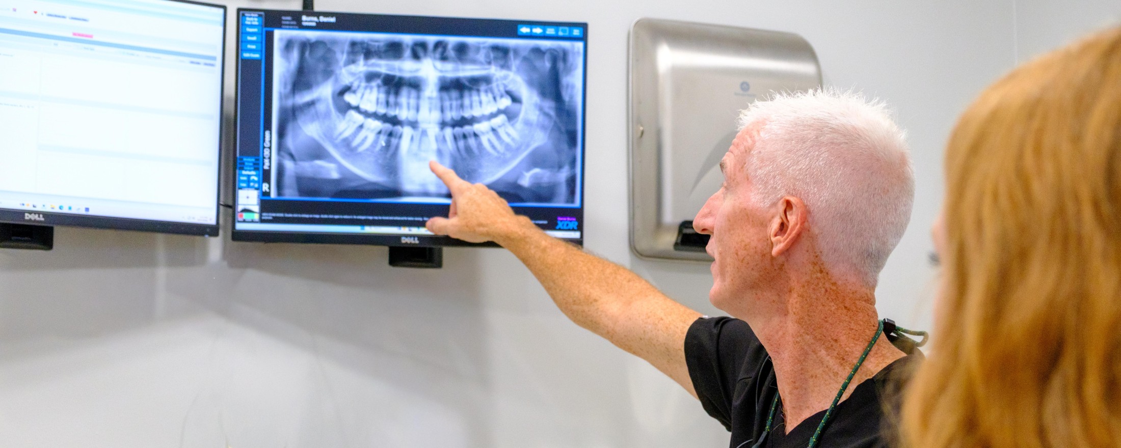 Doctor examining xray