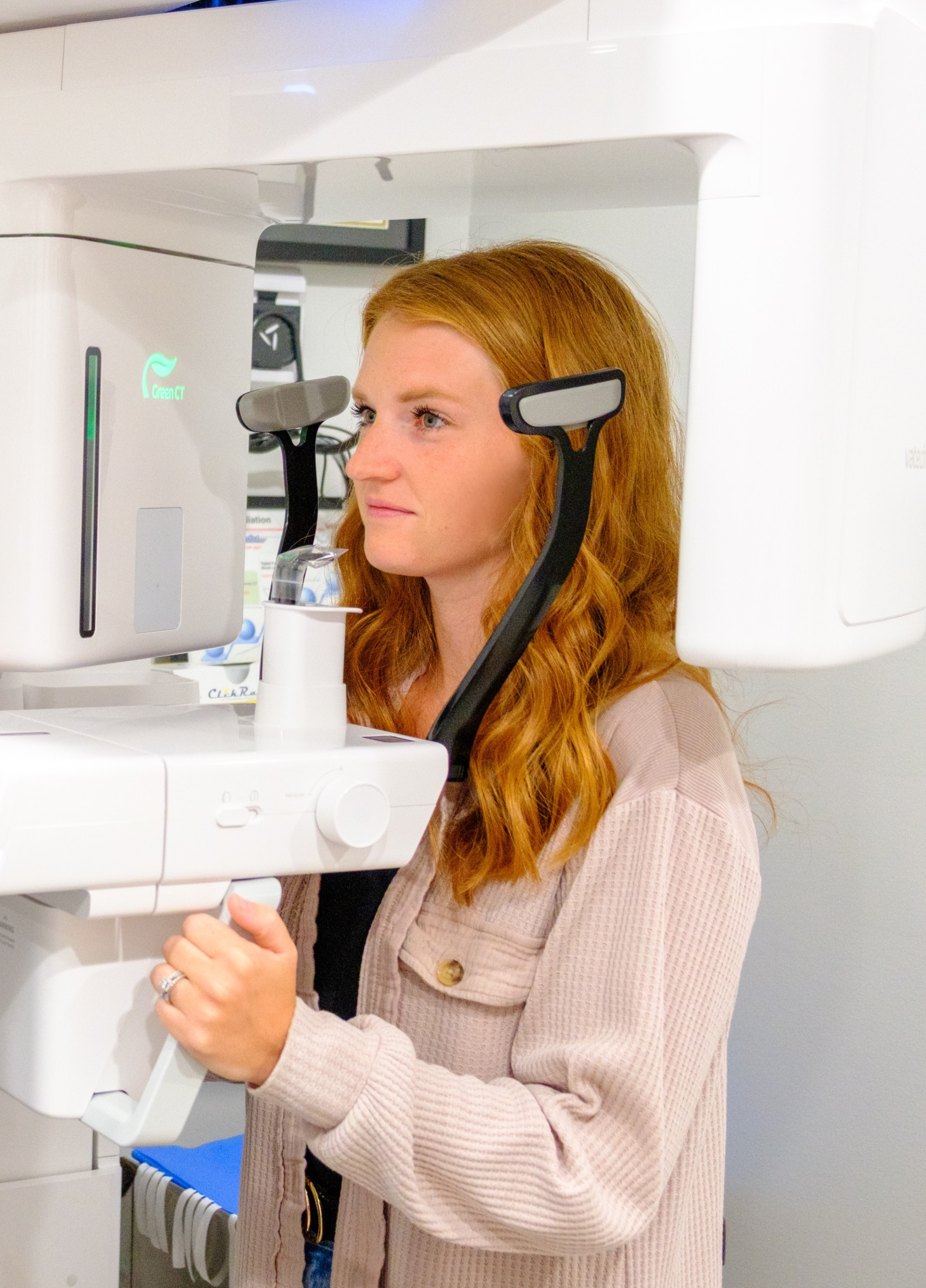 woman in CBCT unit
