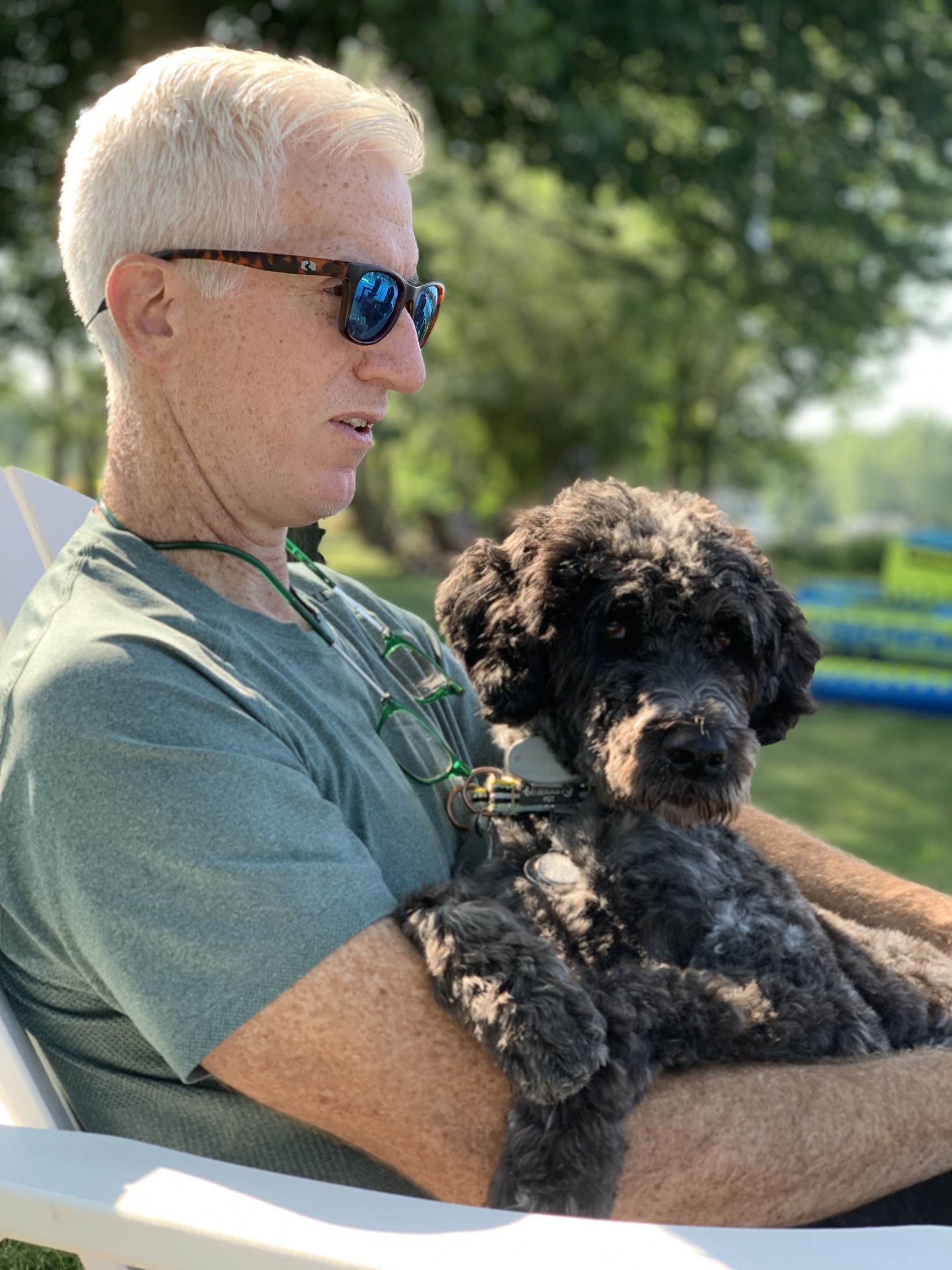 dr. burns with dog