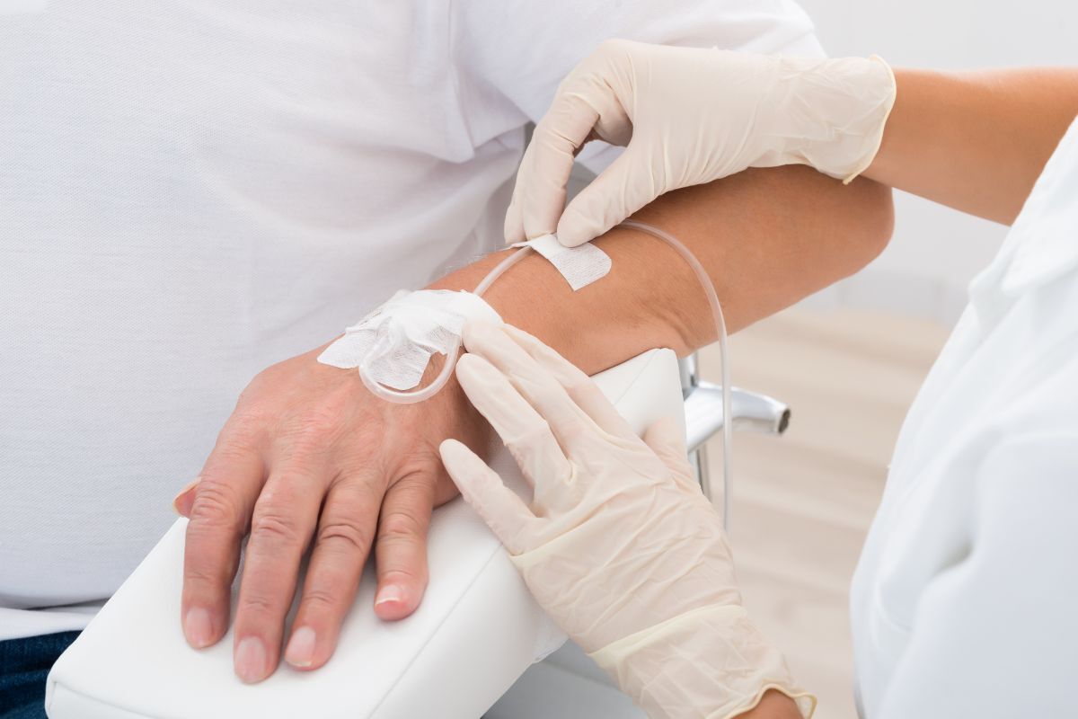 IV in arm