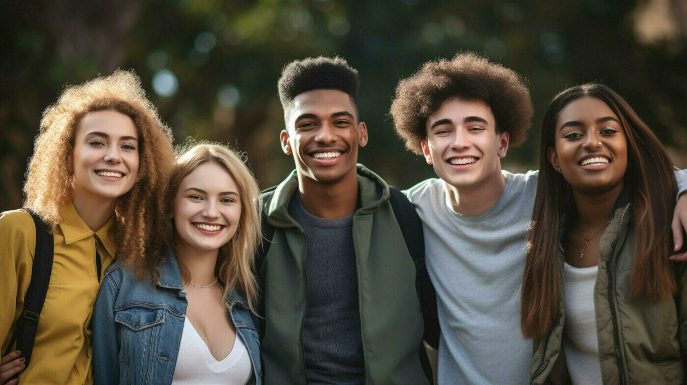 group of young adults outdoors